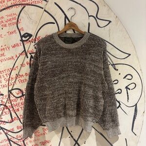 Vintage 90s Dapper Dan Chunky Knit Two Tone Sweater